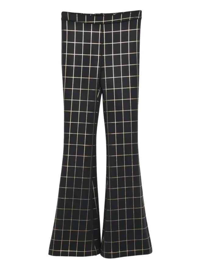 Cynthia Rowley Cynthia Rowley チェック柄フレアパンツの商品画像