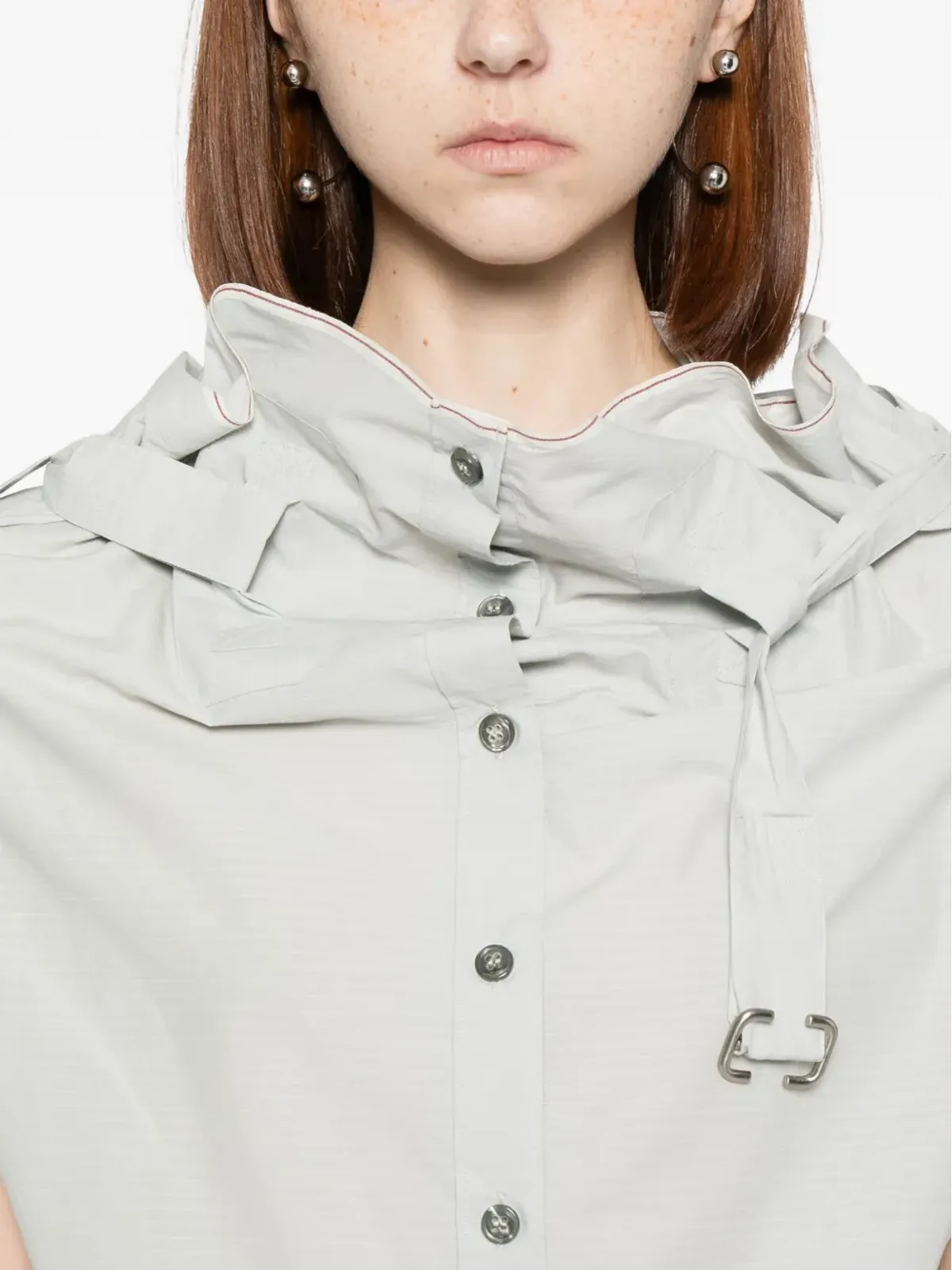 Carol Christian Poell Self Edge shirt - Grey - 画像5