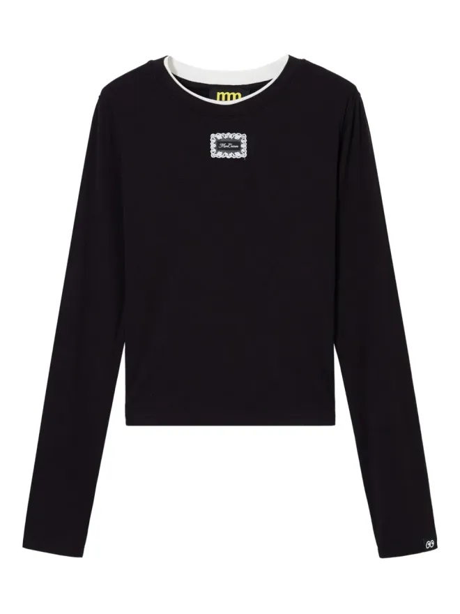 Mini Cream Mini Cream ロングスリーブトップ - ブラックの商品画像