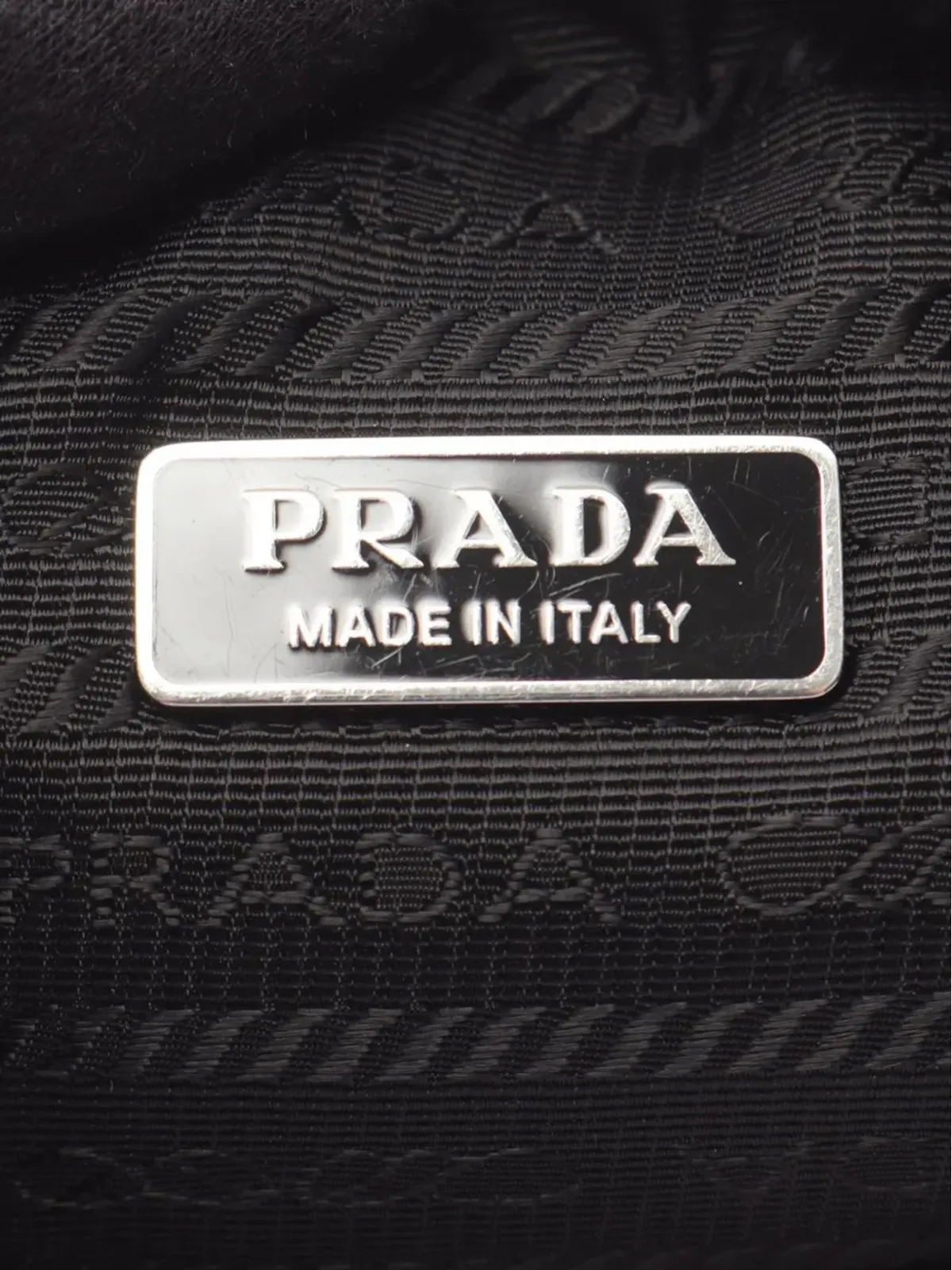Prada ビンテージ ミニ テリー リ・エディション 2000 ショルダーバッグ ブラック - 画像5