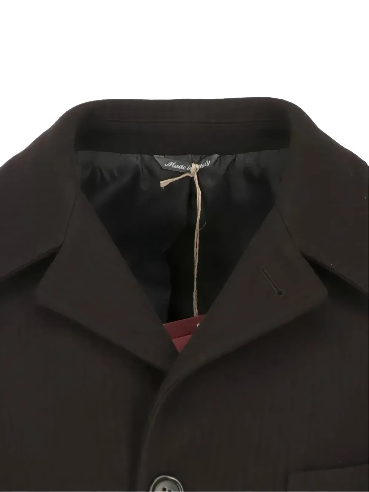 Romeo Gigli Pre-Owned 1990年代ストライプ柄のシングルブレストコート - ブラウン - 画像4