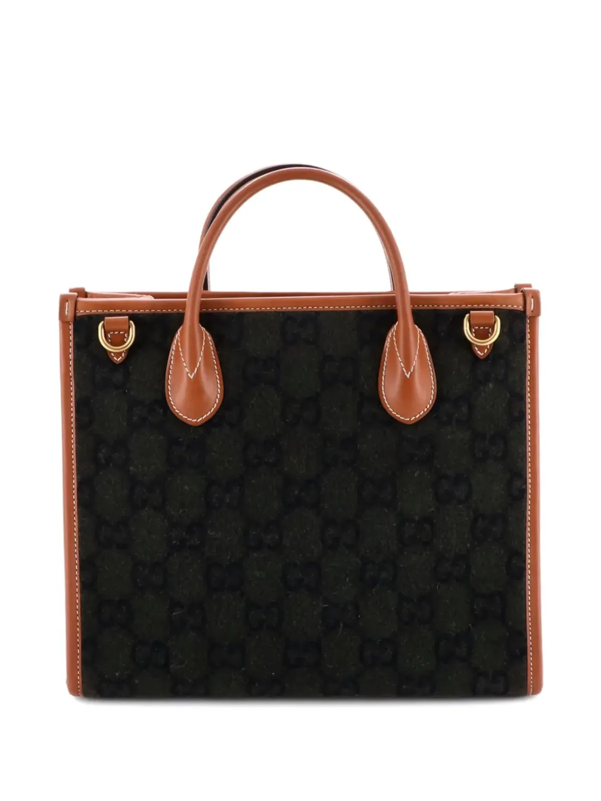 Gucci ビンテージ オフ・ザ・グリッド GGウール ミニトートバッグ - グリーン - 画像2