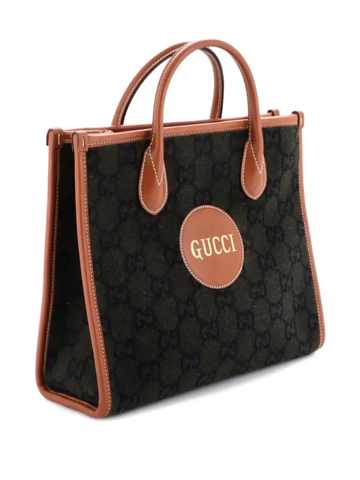Gucci ビンテージ オフ・ザ・グリッド GGウール ミニトートバッグ - グリーン - 画像3