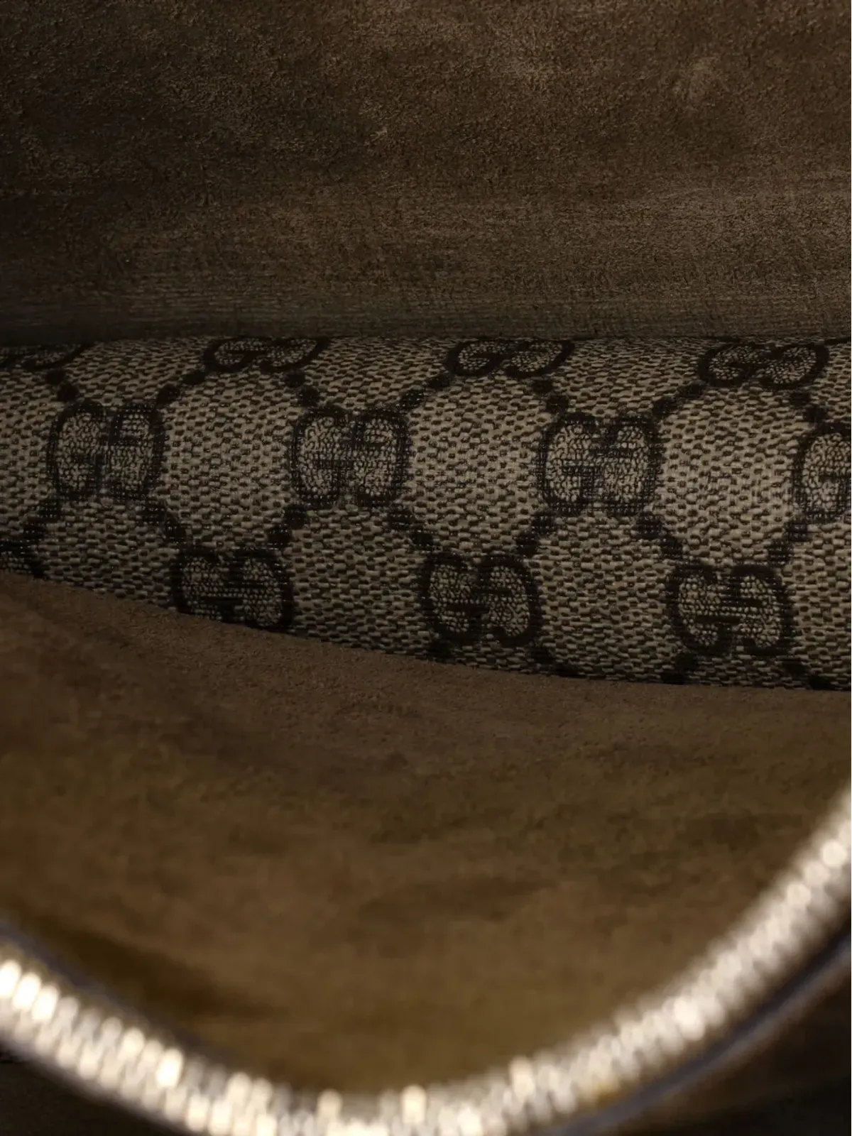 Gucci ビンテージ ディオニュソス バッグ GGコーテッドキャンバス ミディアム ショルダーバッグ - ニュートラルカラー - 画像5