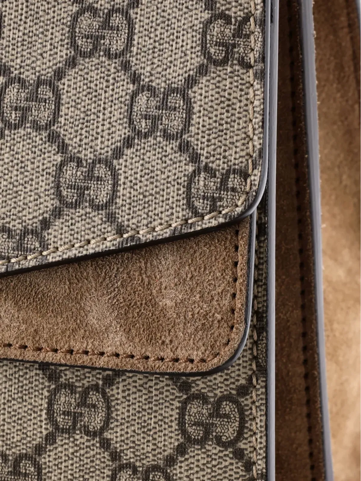Gucci ビンテージ ディオニュソス バッグ GGコーテッドキャンバス ミディアム ショルダーバッグ - ニュートラルカラー - 画像4