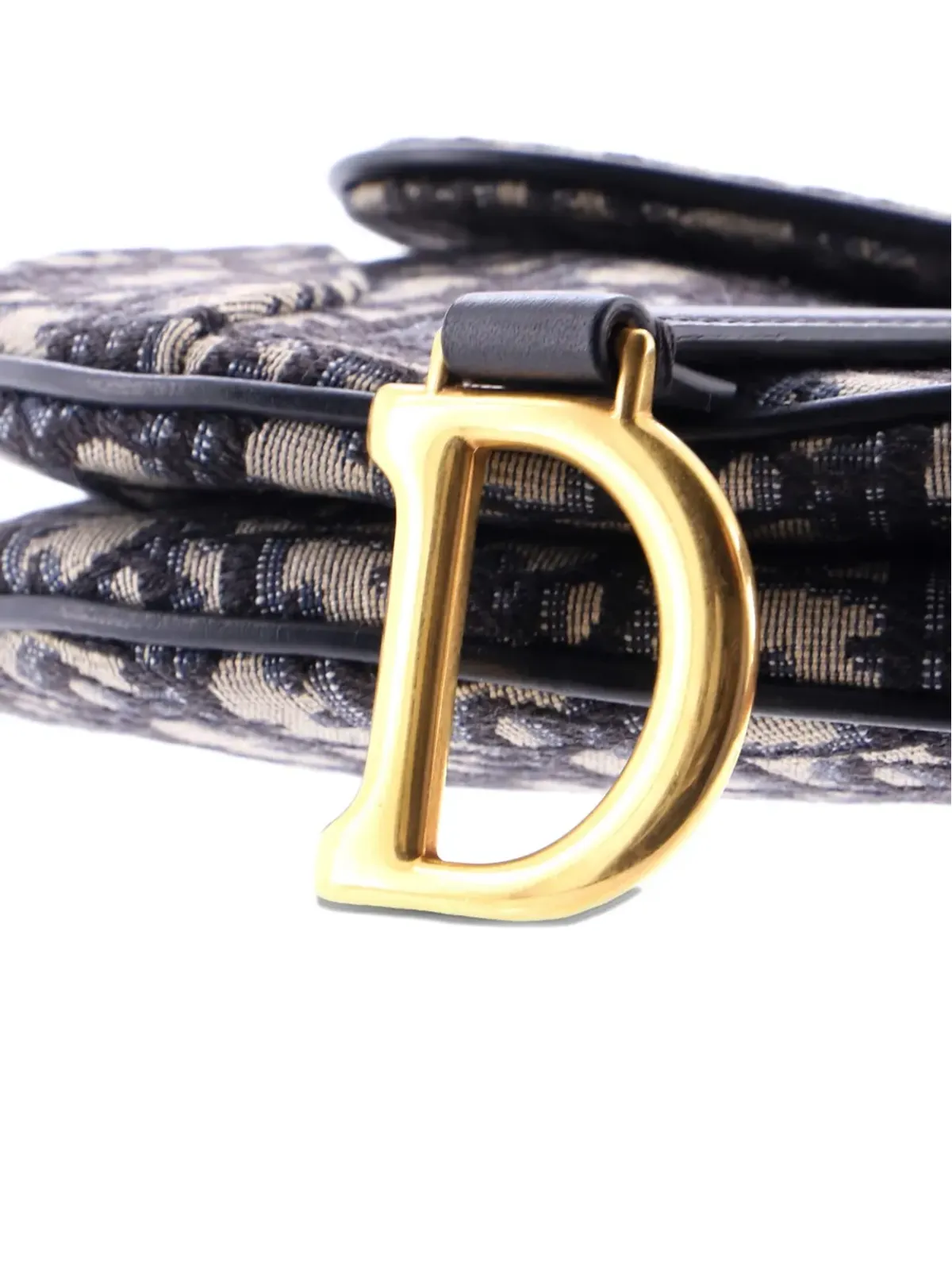 Christian Dior ビンテージ サドルハンドバッグ オブリークキャンバス ミニショルダーバッグ - ブルー - 画像5