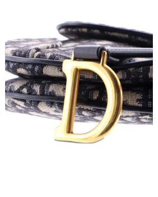 Christian Dior ビンテージ サドルハンドバッグ オブリークキャンバス ミニショルダーバッグ - ブルー - サムネイル5