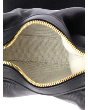 ビンテージ Gucci Attache ショルダーバッグ レザー 小型 クロスボディ ブラック - サムネイル4