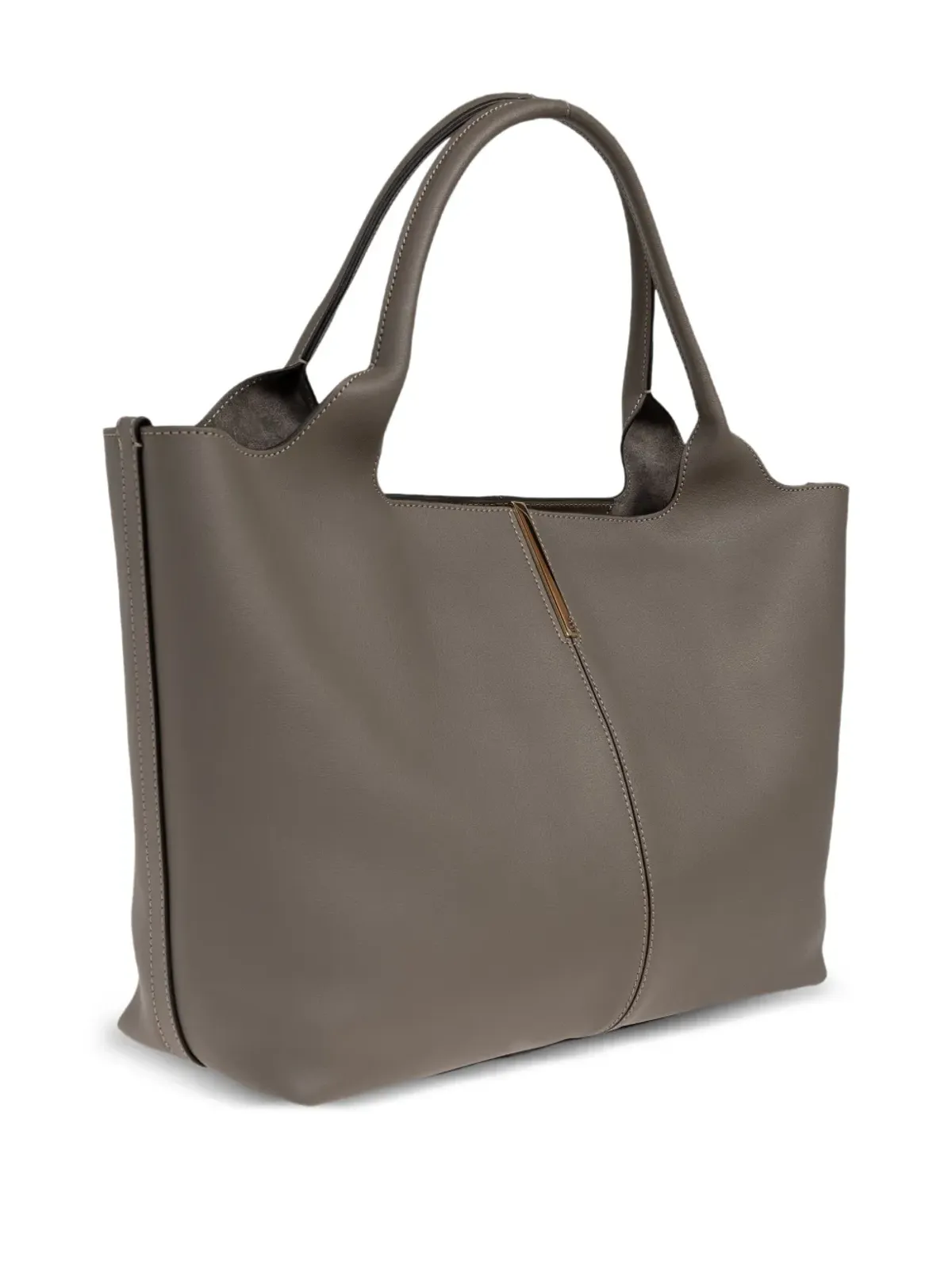 Tod's レザー ショッパーバッグ - グレー - 画像4
