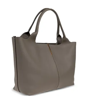 Tod's レザー ショッパーバッグ - グレー - サムネイル4