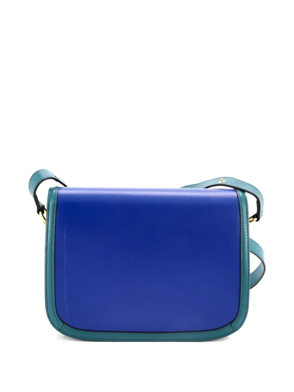 Gucci ビンテージ ホースビット1955 レザーの小型ショルダーバッグ - ブルー - 画像2