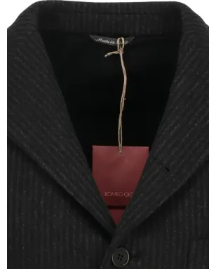Romeo Gigli Pre-Owned 1990年代ストライプブレザー - サムネイル4