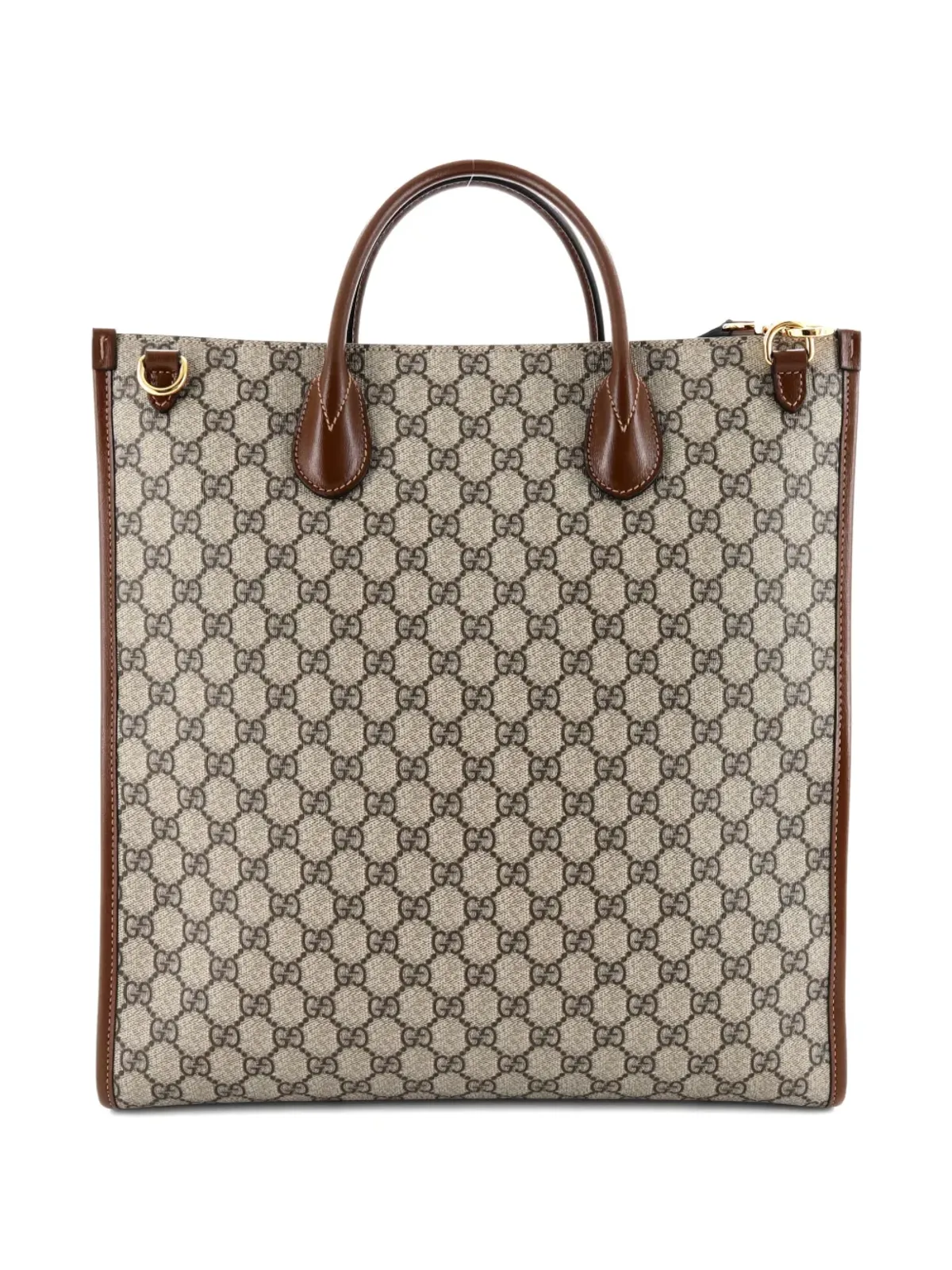 Gucci ビンテージ インターロッキングG GG コーティッドキャンバス 縦型トートバッグ - ニュートラルカラー - 画像2