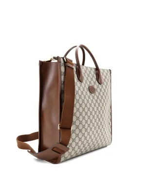 Gucci ビンテージ インターロッキングG GG コーティッドキャンバス 縦型トートバッグ - ニュートラルカラー - サムネイル3