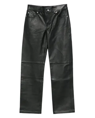 Alexander Wang ビンテージ ロゴ入りレザーパンツ - サムネイル1