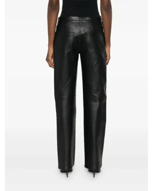 Alexander Wang ビンテージ ロゴ入りレザーパンツ - サムネイル4