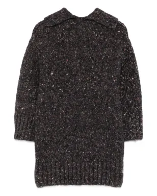 Vanisè round-collar sweater - Black - サムネイル2