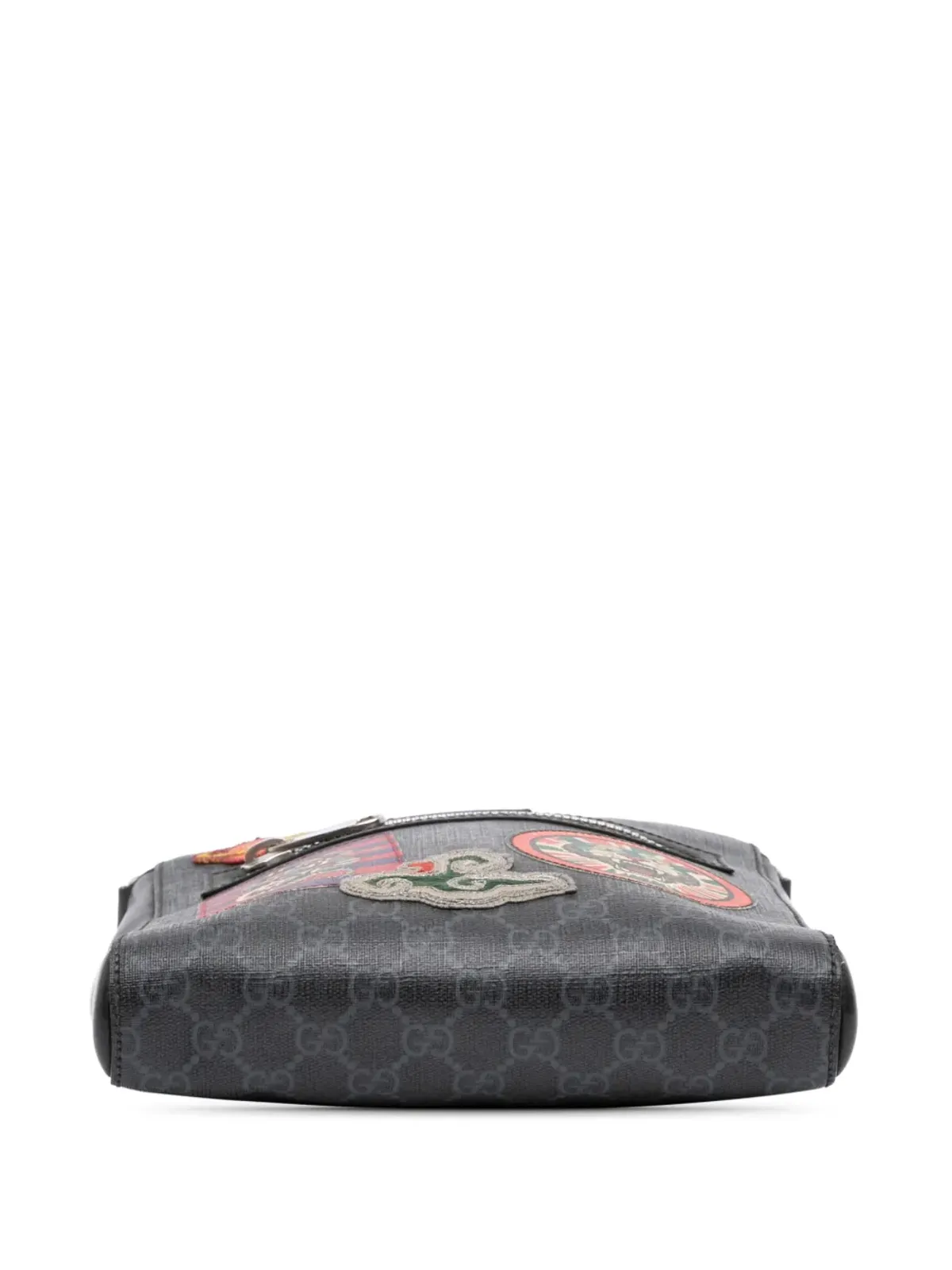 Gucci ビンテージ GG Supreme Night Courrier メッセンジャーバッグ クロスボディバッグ - ブラック - 画像4