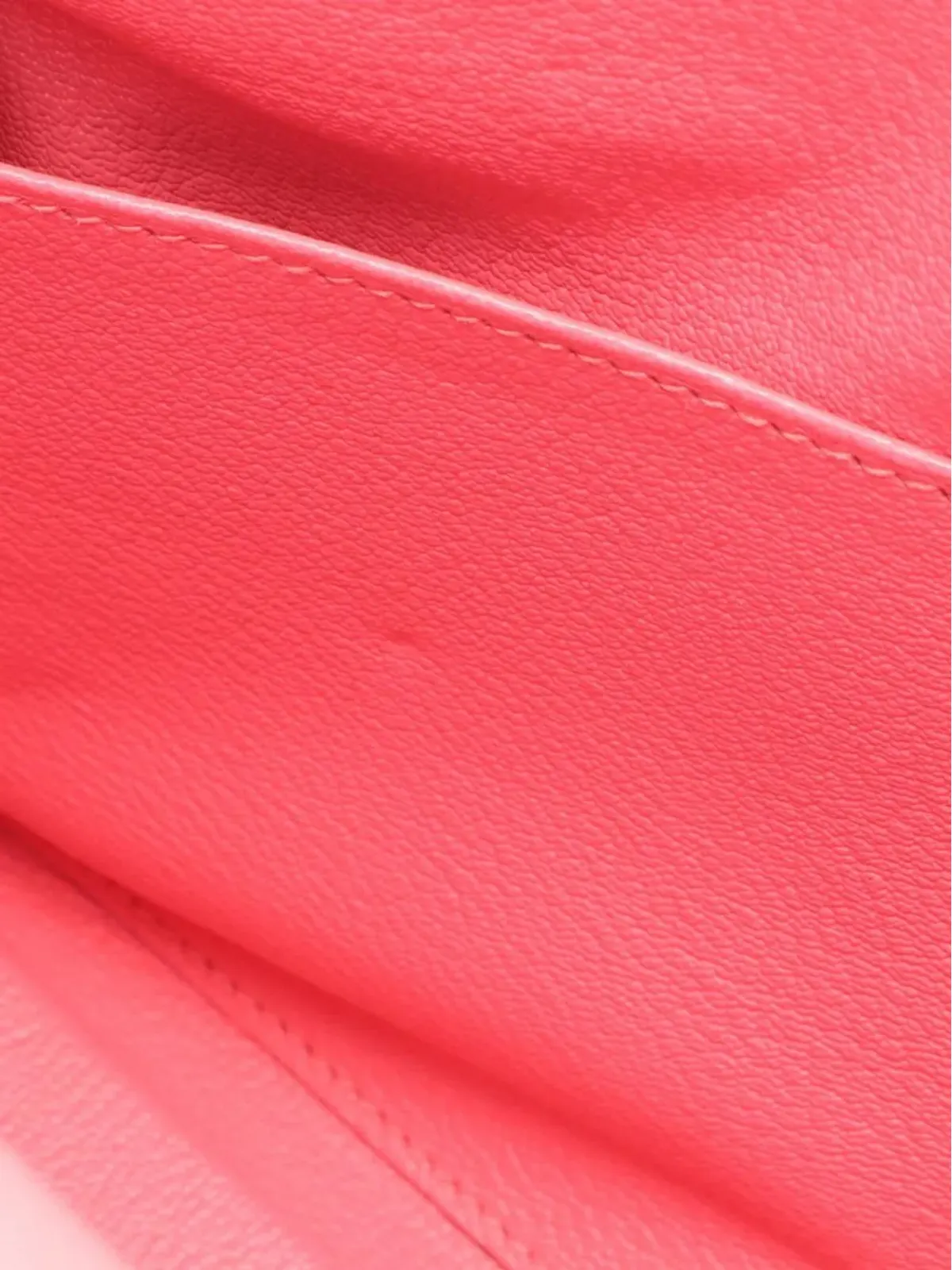 ビンテージ Hermès 2020 Clemence Kelly II Retourne 28 サッチェル ピンク - 画像5