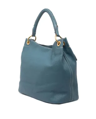 Prada ビンテージ 2013-2025 ヴィテロ ダイノ ホーボーバッグ ブルー - サムネイル3