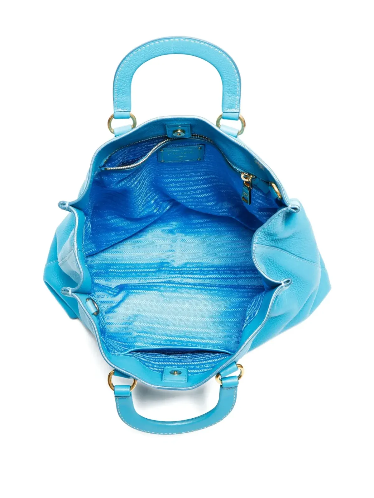Prada ビンテージ Daino 2ウェイ デボス加工 トートバッグ - 画像4