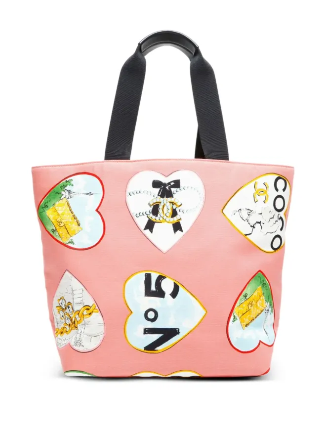 CHANEL Pre-Owned CHANEL Pre-Owned バレンタインハートモチーフ トートバッグの商品画像
