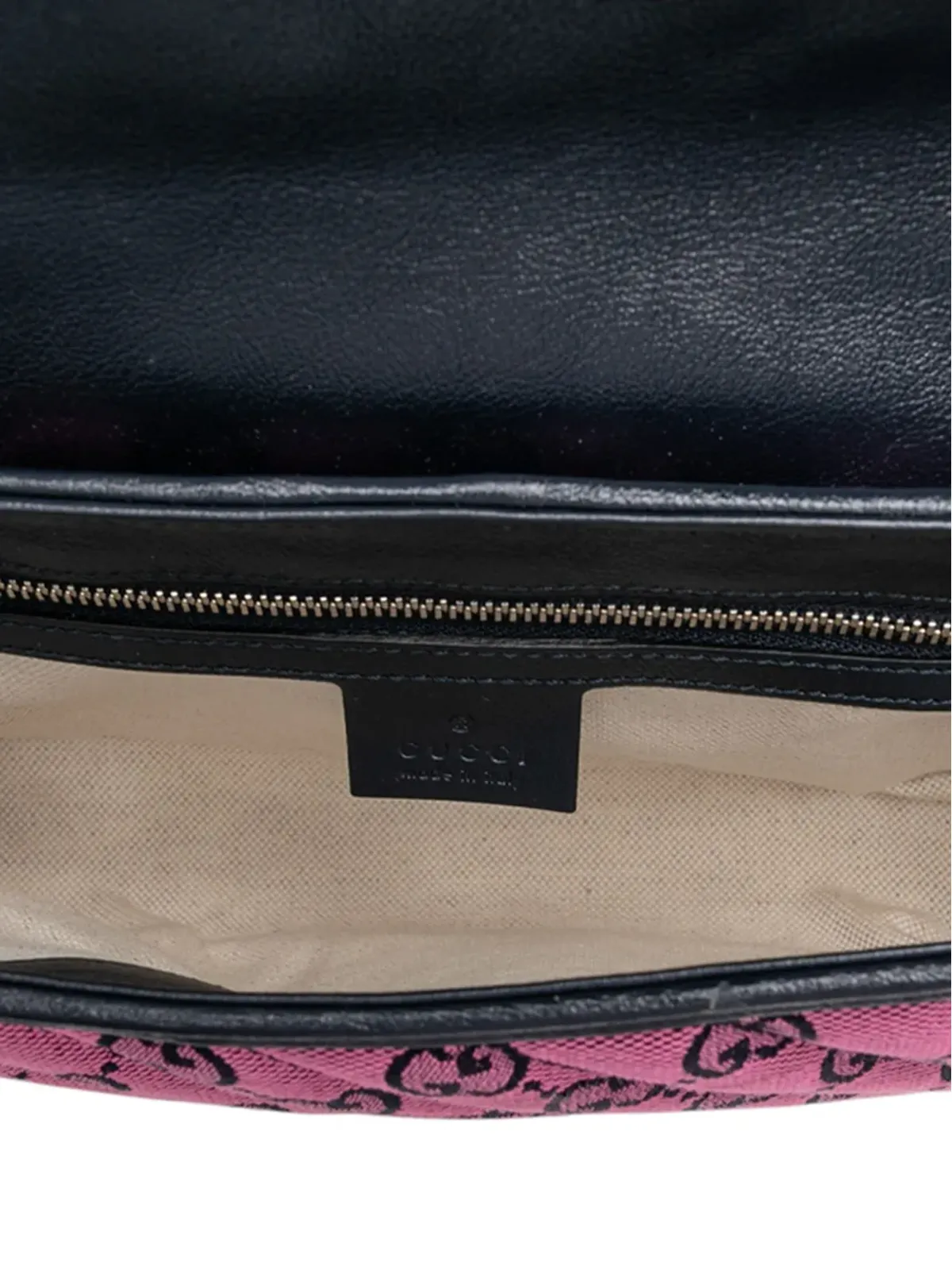 Gucci ビンテージ GG Marmont マテラス ダイアゴナル キャンバス ショルダーバッグ ピンク - 画像5