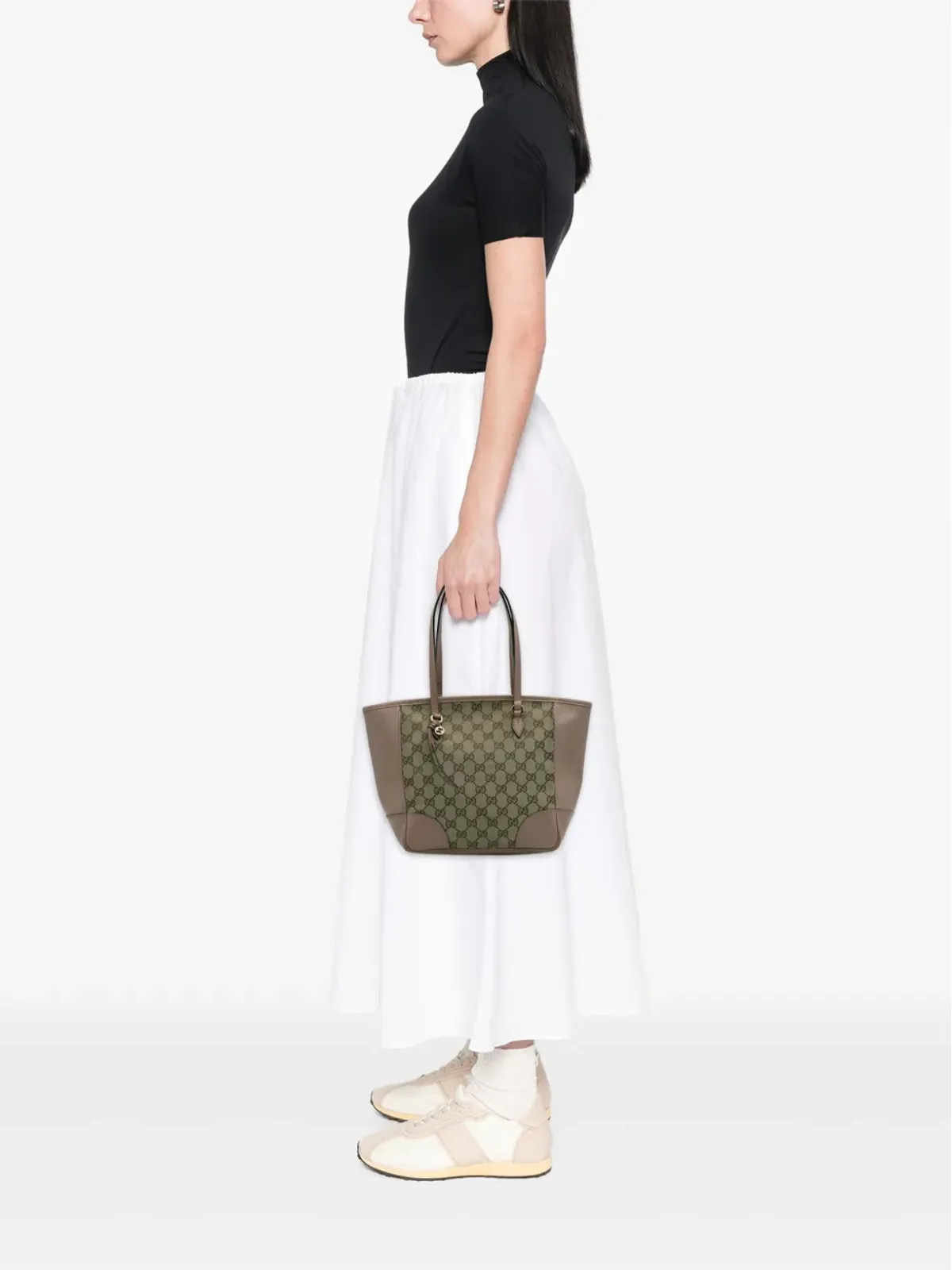 ビンテージ Gucci GGキャンバス Bree トートバッグ - ブラウン - 画像2