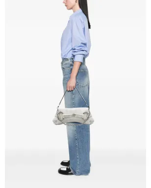 Gucci ビンテージ 2016-2025 スモールレザー ホースビットチェーン サッチェル - ホワイト - サムネイル2