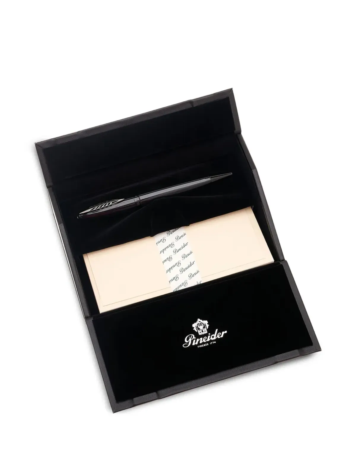 Pineider Tempi Moderni engraved rollerball pen - Black - 画像3