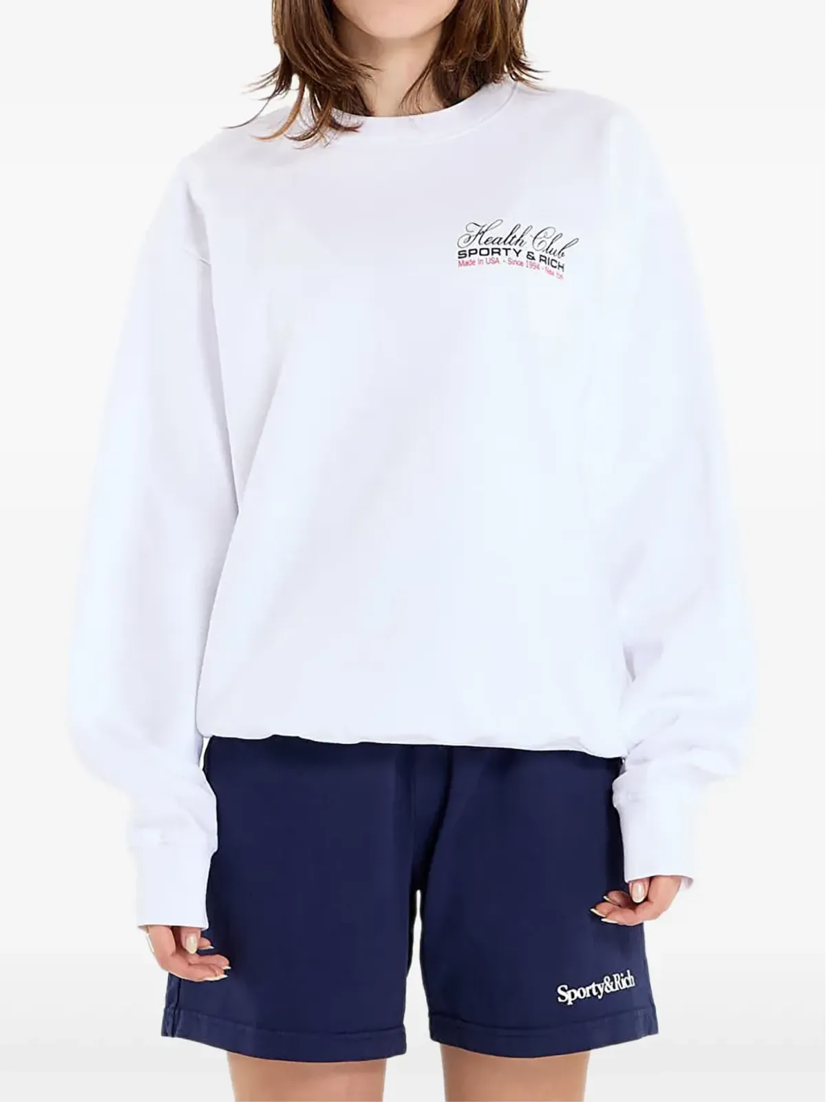Sporty & Rich クルーネックセーター - ホワイト - 画像1