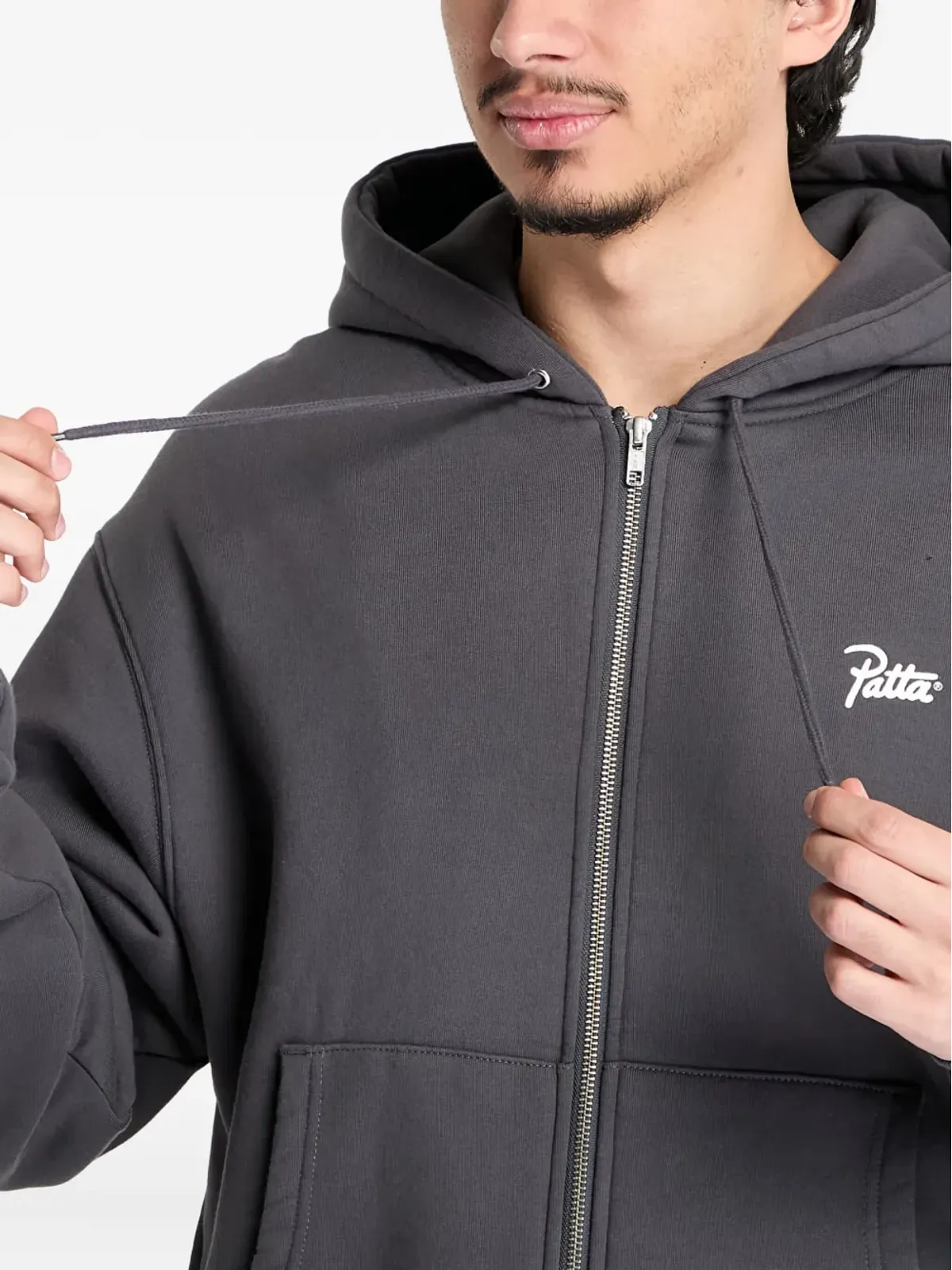 PATTA ジップファスナー付きフーディー - 画像4