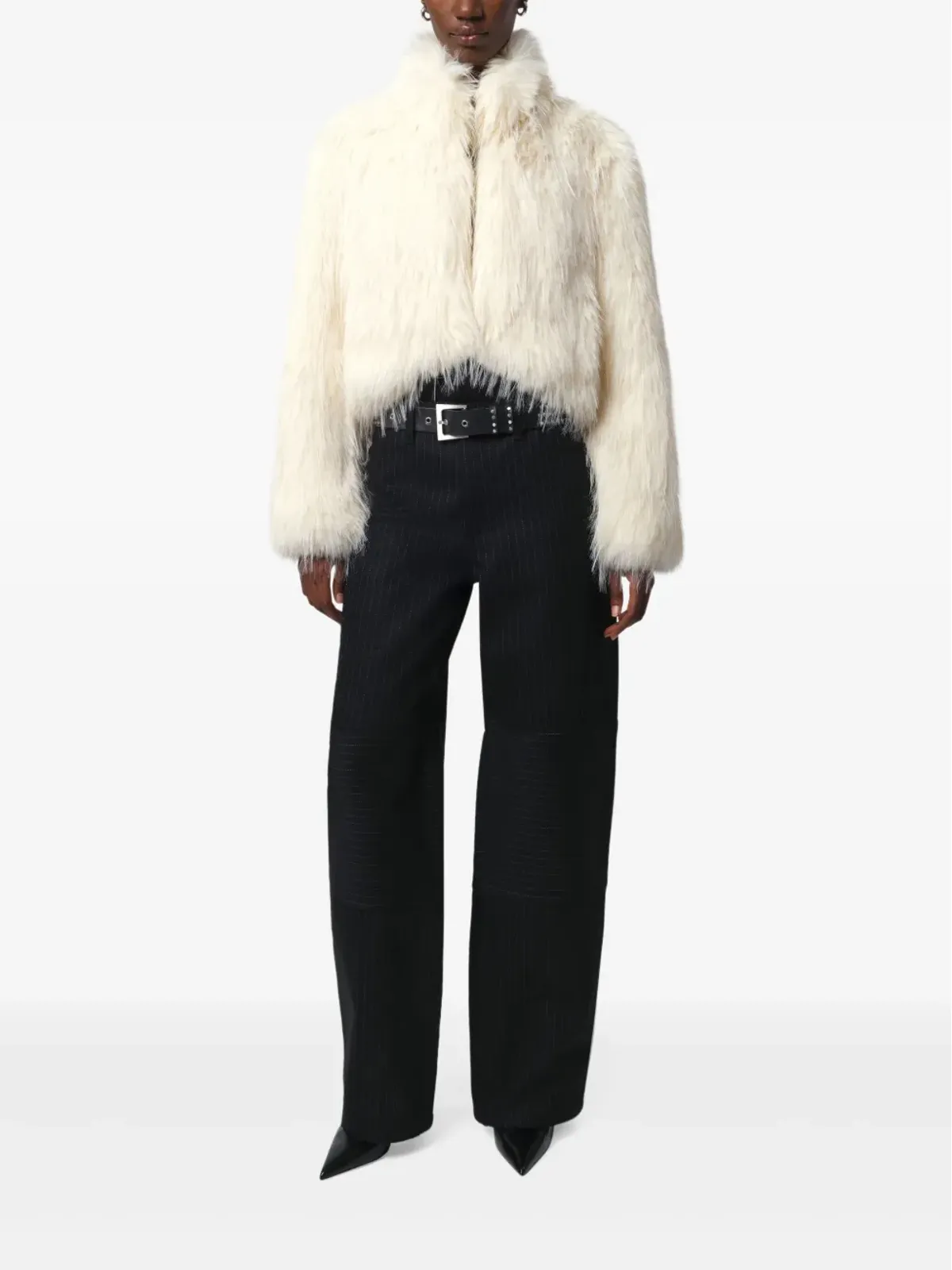 Apparis Ginette fringed jacket - White - 画像2