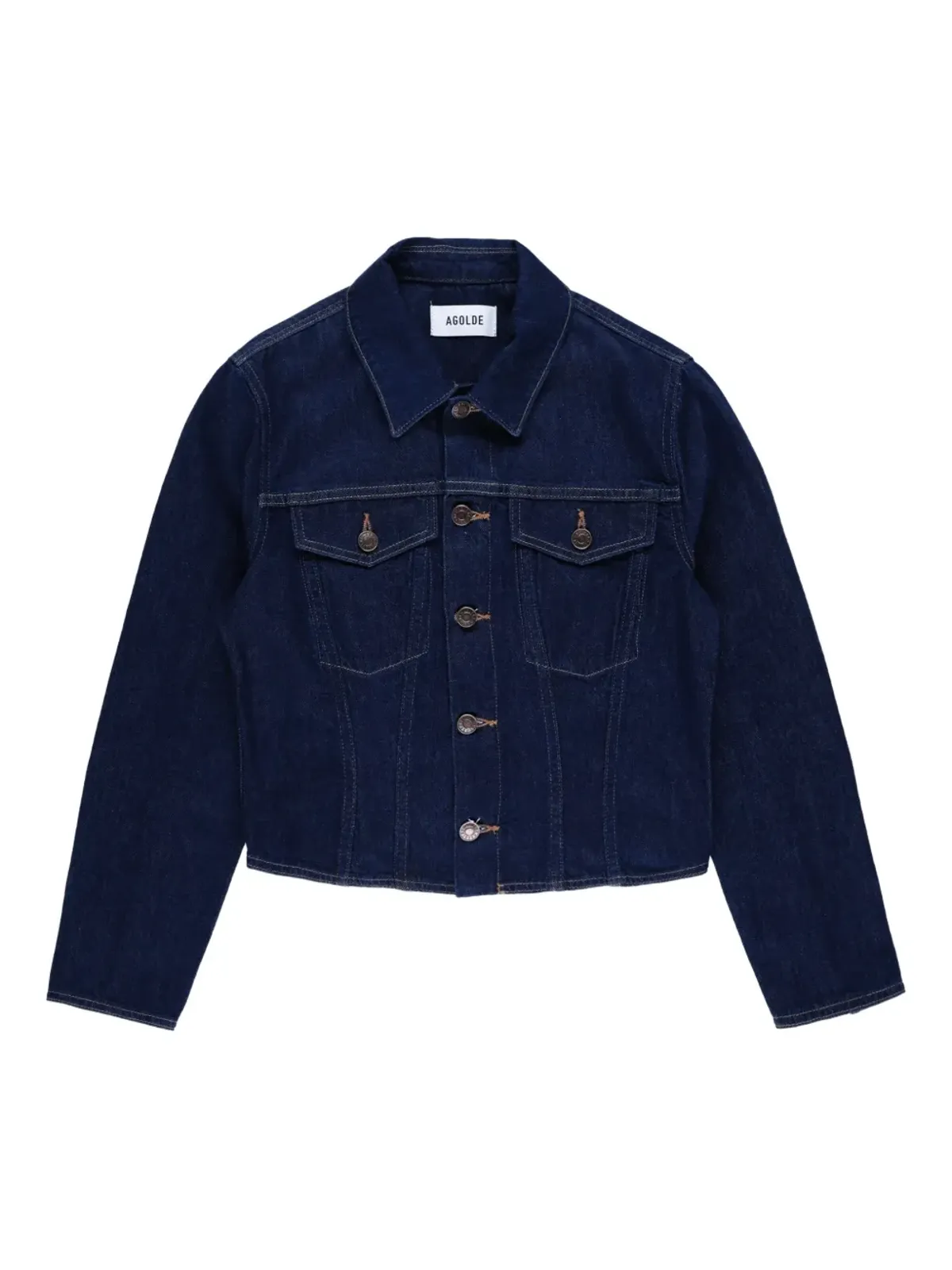 AGOLDE In Rinse buttoned contoured jacket - Blue - 画像1