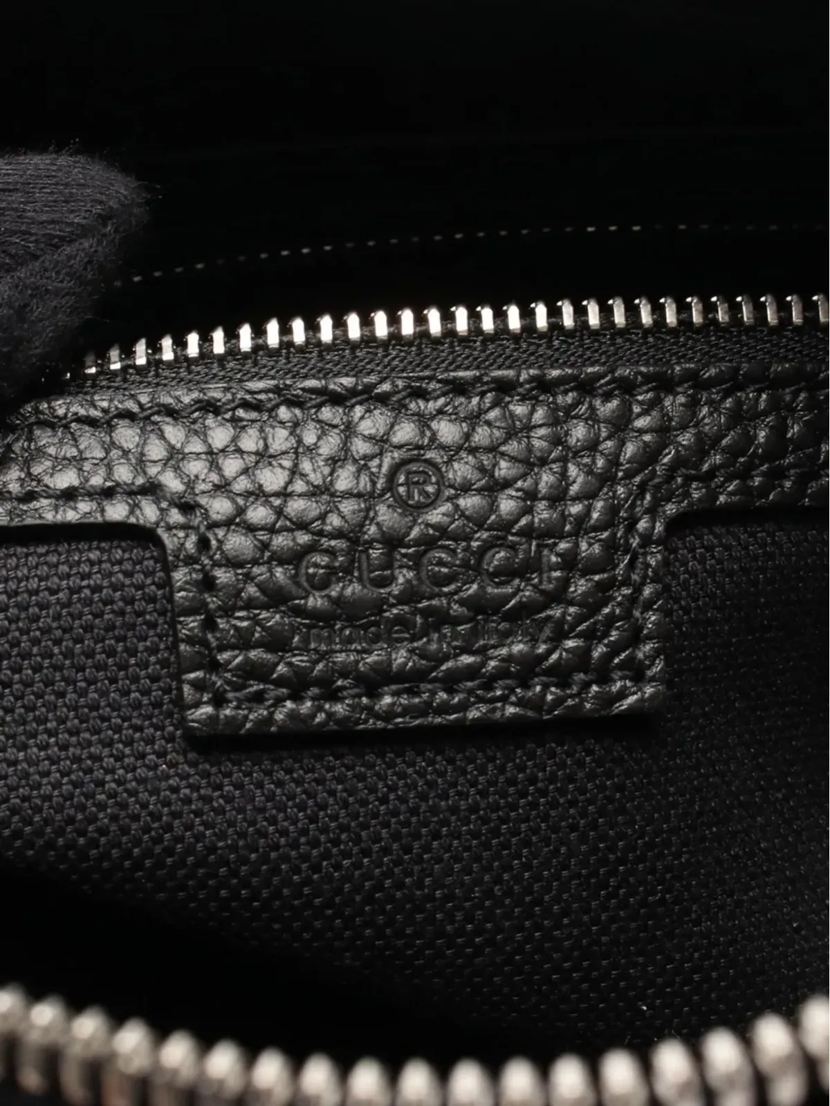 Gucci ビンテージ レザー ウェブバックル メッセンジャー バッグ クロスボディ - 画像2