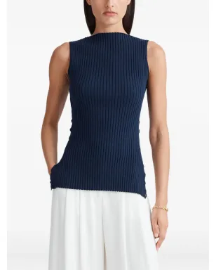 Anna Quan Rio ribbed top - Blue - サムネイル1