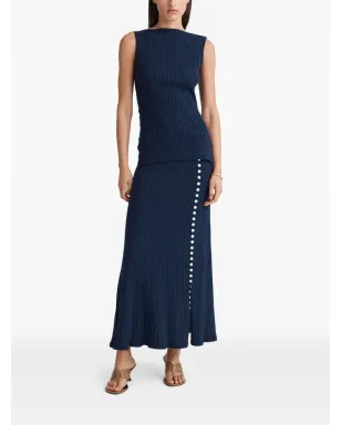 Anna Quan Rio ribbed top - Blue - サムネイル2