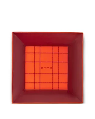 ETRO HOME チェック柄磁器トレイ - サムネイル1