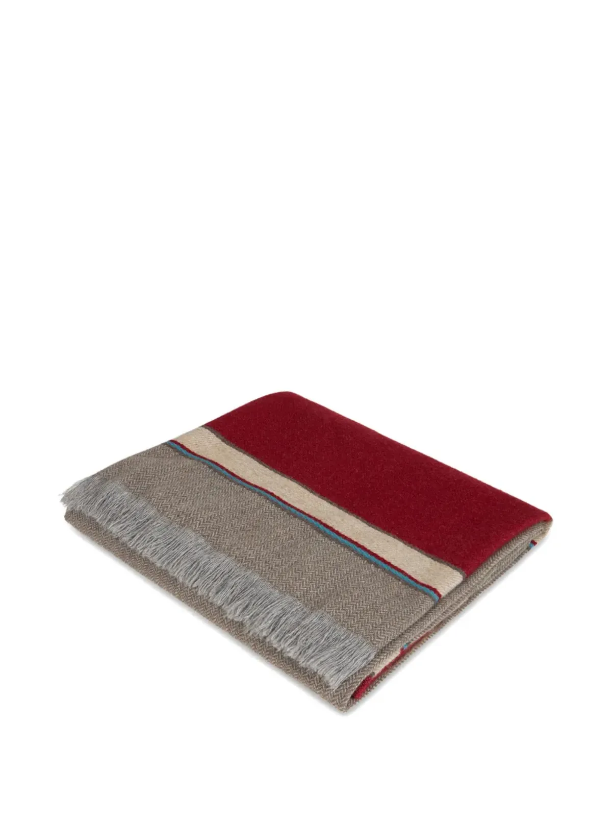 ETRO HOME ストライプ柄 ロゴディテール ブランケット - 画像2