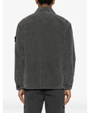 Stone Island ポケット付き コーデュロイ シャツ グレー - サムネイル4