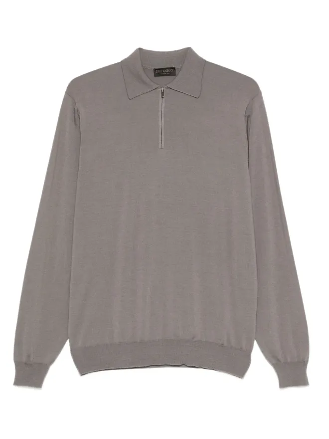 Dell'oglio Dell'oglio ジップネックポロシャツ - Greyの商品画像