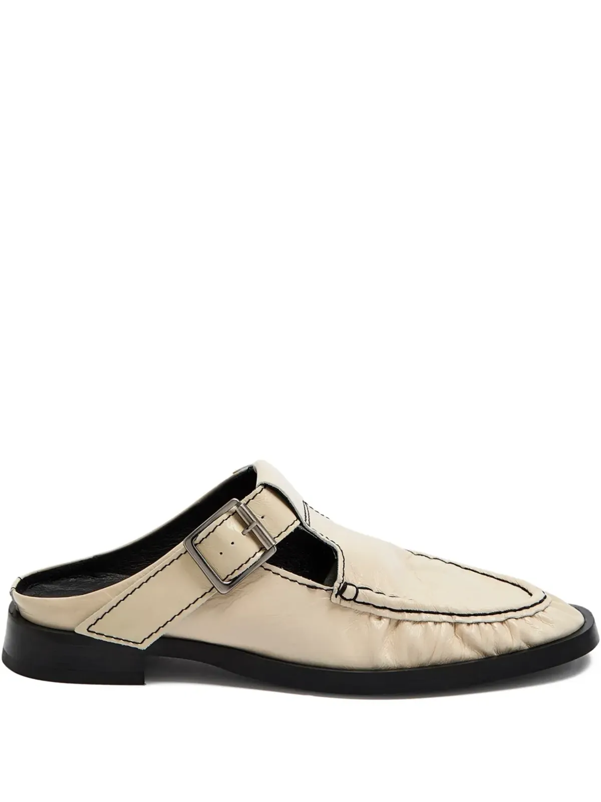 Miista Gianna buckle mules - Neutrals - 画像1