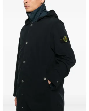 Stone Island フード付きジャケット ブルー - サムネイル5