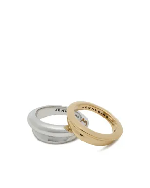 Jenny Bird Lennon ツートーンリング（2点セット） - サムネイル1