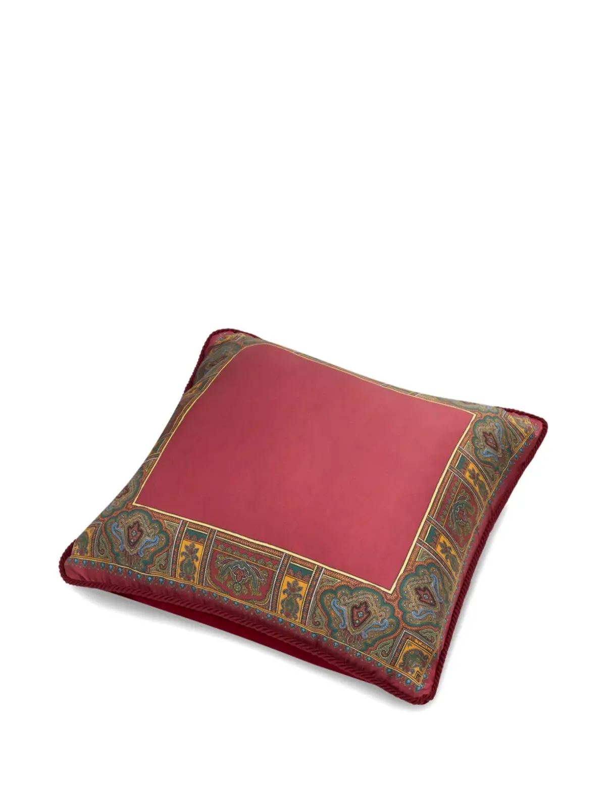 ETRO HOME printed silk cushion - Red - 画像3