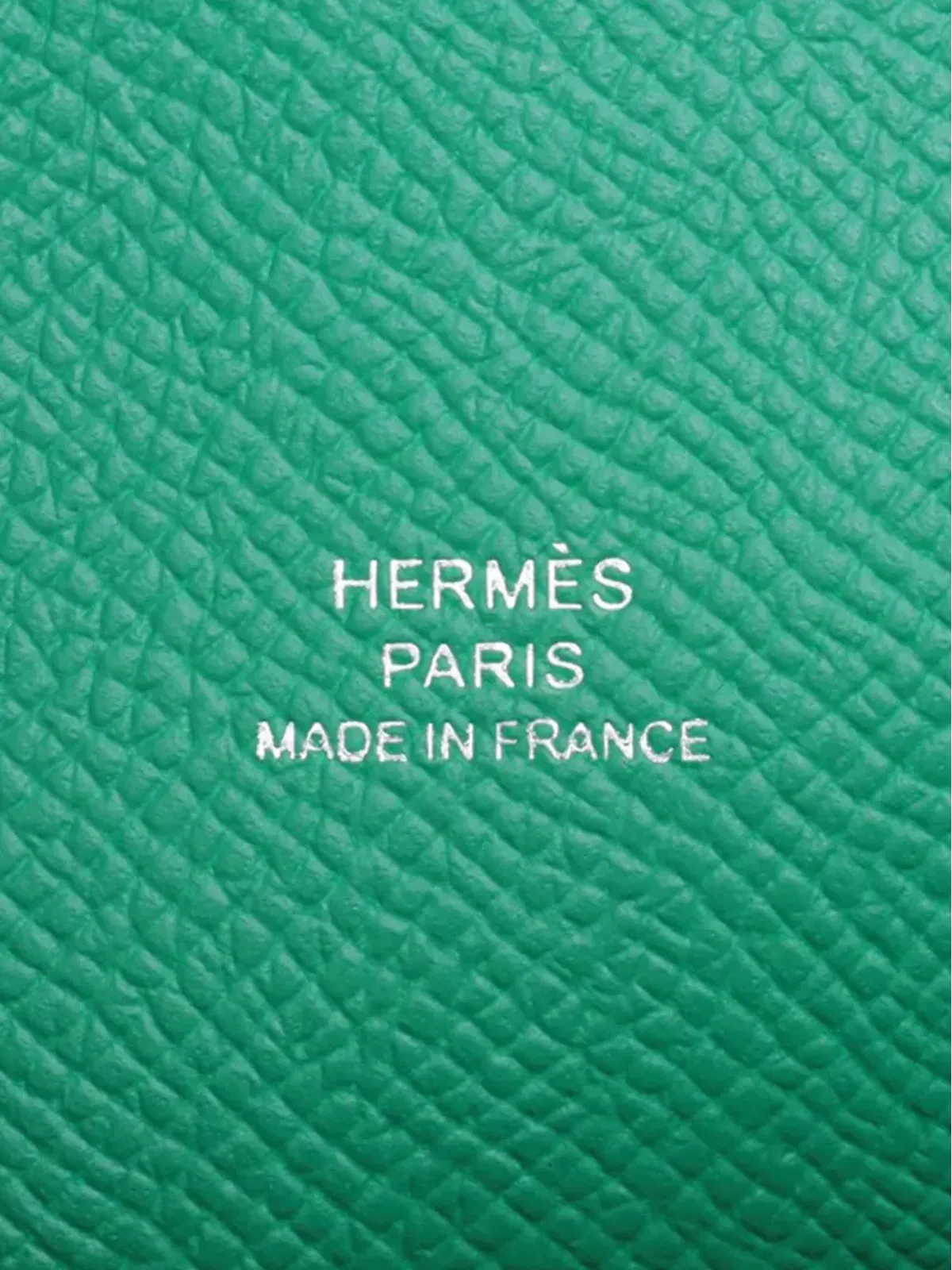 Hermès ビンテージ 2024年 エプソン ウォレット・オン・ストラップ クロスボディバッグ - グリーン - 画像5