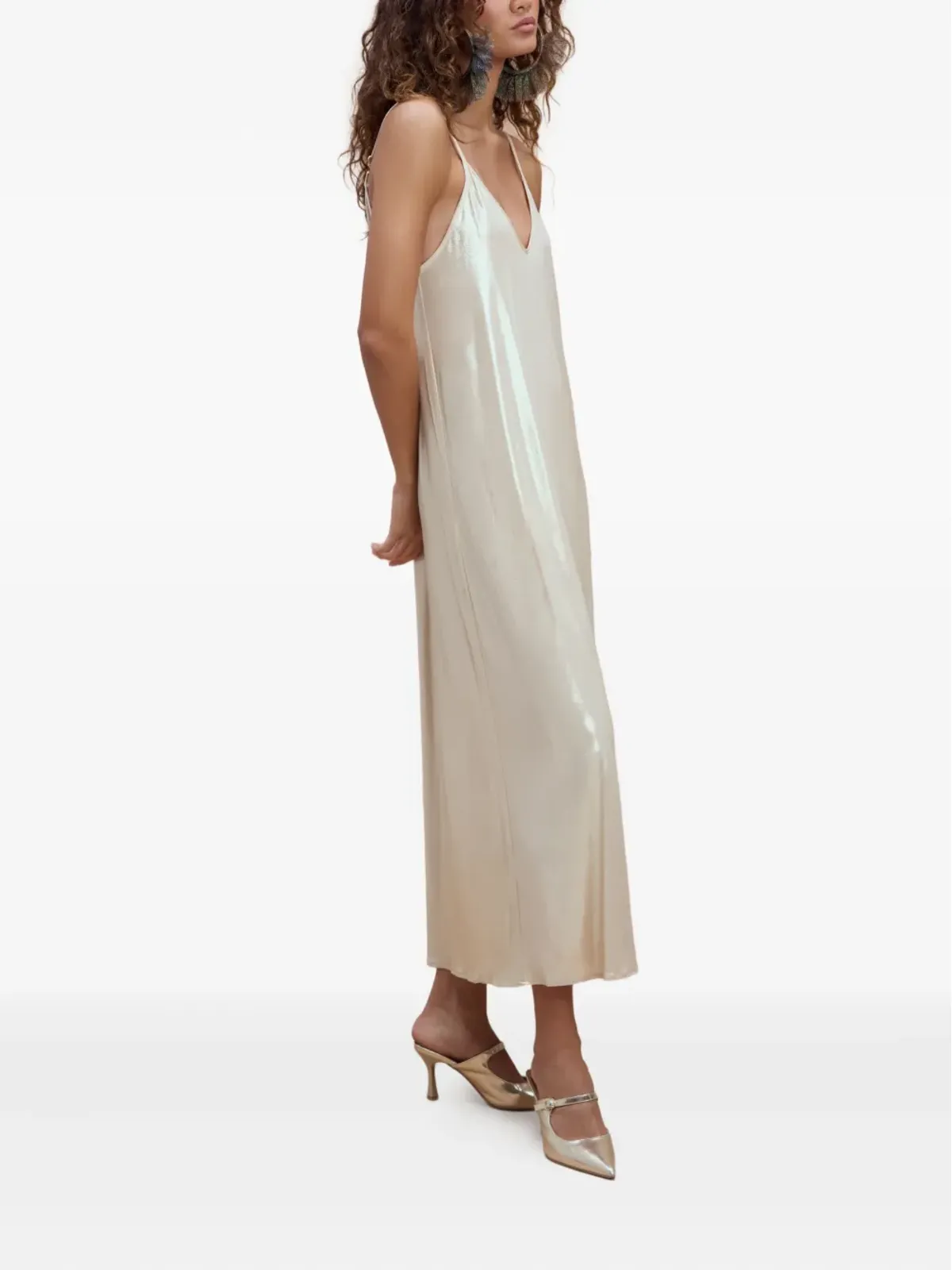 SANA OSMANI illo slip midi dress - 画像3