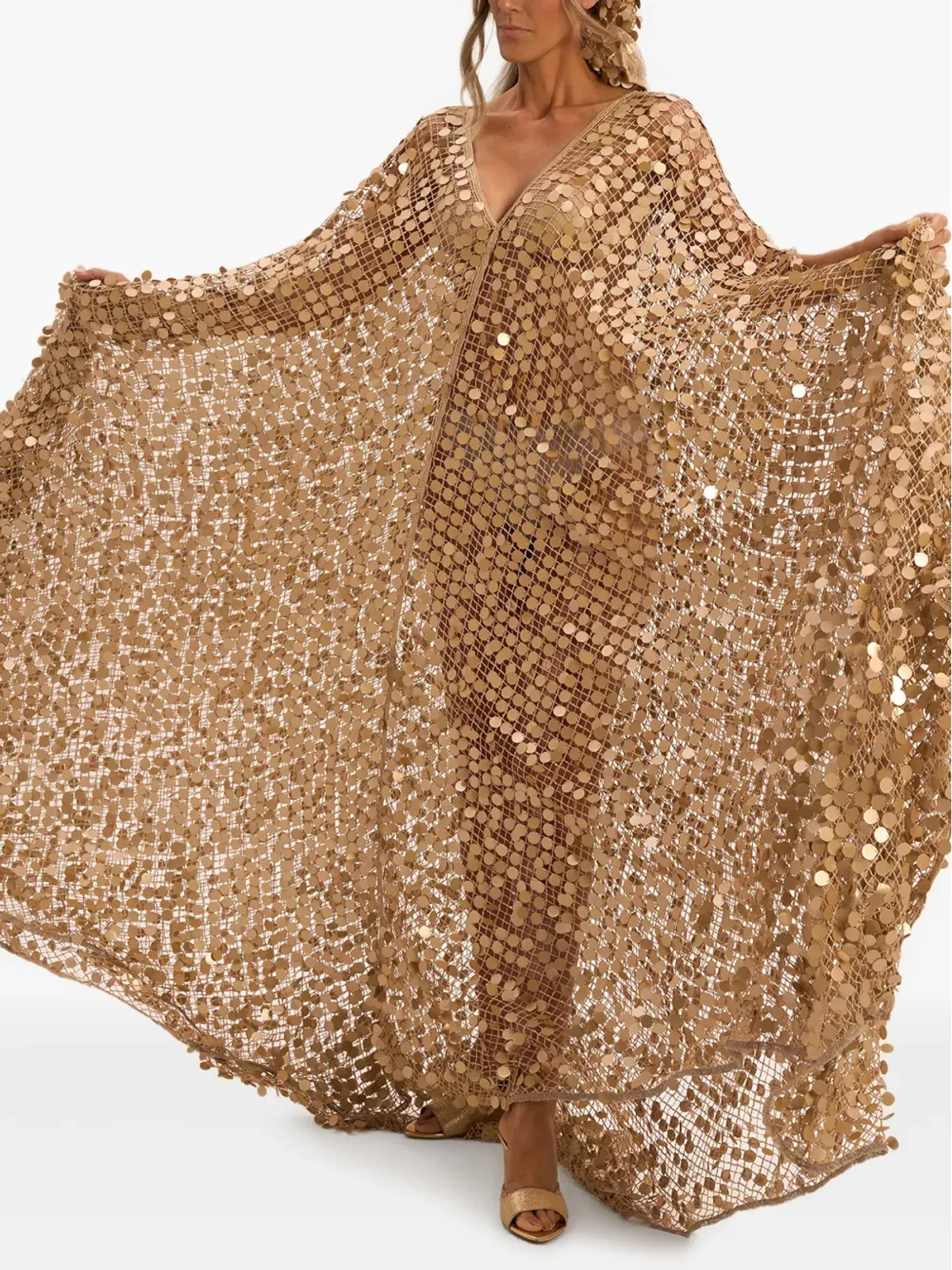 SANA OSMANI Diva sequin maxi dress - 画像5