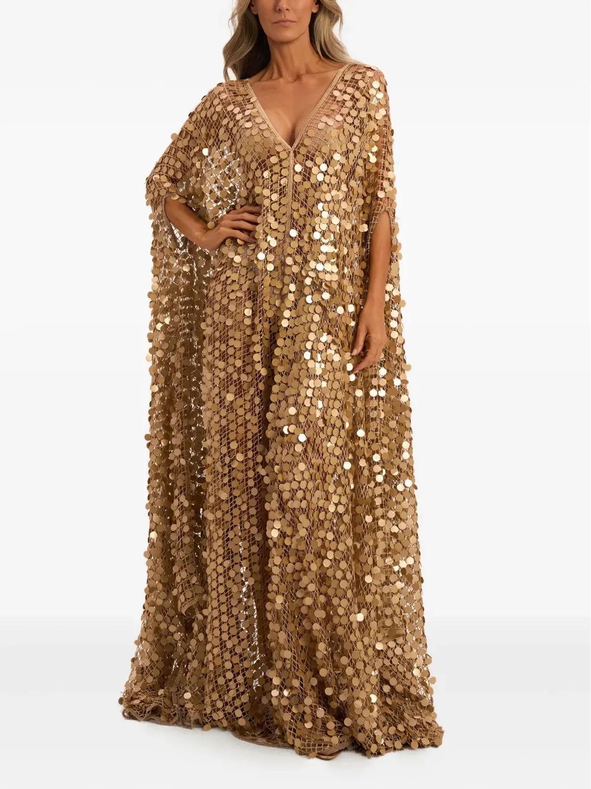 SANA OSMANI Diva sequin maxi dress - 画像2