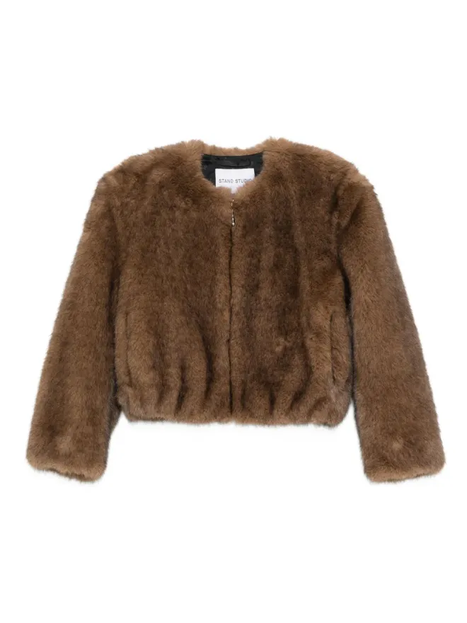 Stand Studio STAND STUDIO ジップアップジャケット（ブラウン）の商品画像